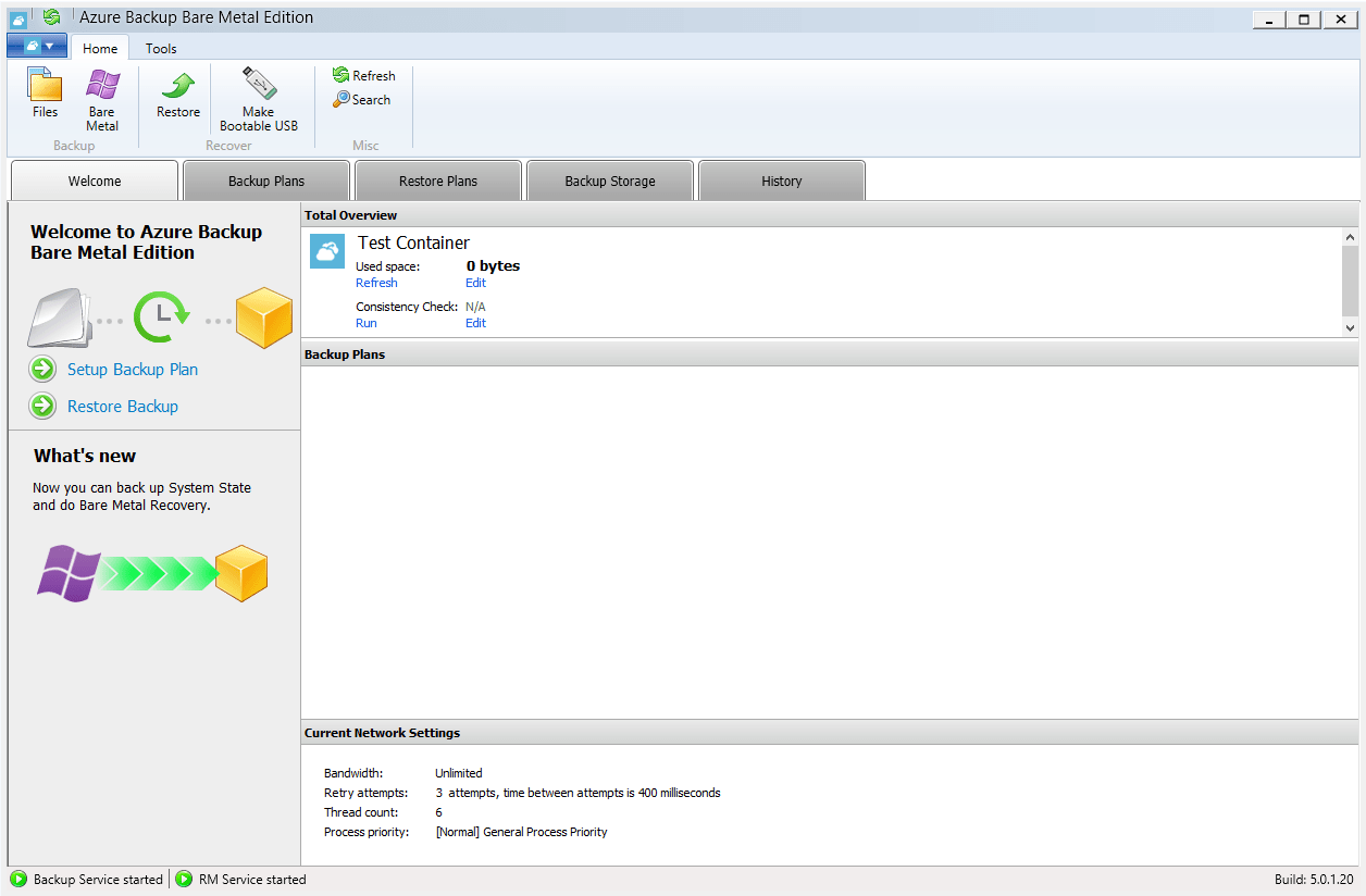 The Cloud Direct Azure Backup agent is now installed on your computer.